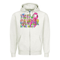 Oatmeal Heather fight cancer in all colors Zipper Hoodie - NancyCooperArtShop