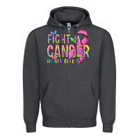 Smoke fight cancer in all colors Zipper Hoodie - NancyCooperArtShop