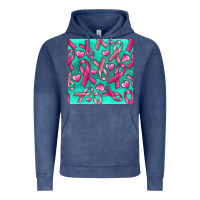 Cancer Ribbon With Heart Vintage Hoodie | Teevron