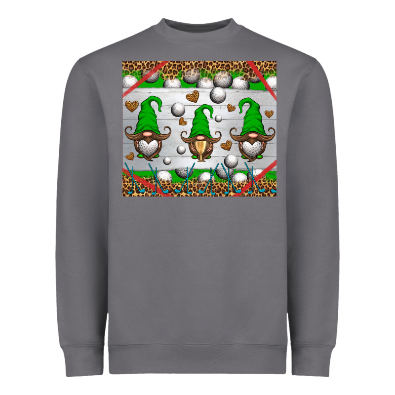 Western Golf Gnome Heavyweight Sweatshirt by HRA Design Shop | Teevron