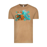 Vintage Camel Winter Ice Skating Boots And Coffee Vintage Tee - FaDigitalArtStudio