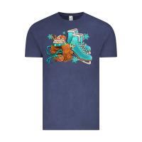 Vintage Denim Winter Ice Skating Boots And Coffee Vintage Tee - FaDigitalArtStudio