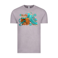 Vintage Zinc Winter Ice Skating Boots And Coffee Vintage Tee - FaDigitalArtStudio