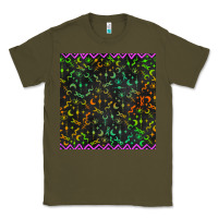 Army Green halloween witch symbols seamless pattern Classic Tee - BundleAndBundleShop