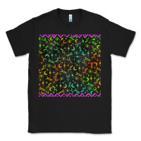 Black halloween witch symbols seamless pattern Classic Tee - BundleAndBundleShop