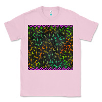 Bubblegum Pink halloween witch symbols seamless pattern Classic Tee - BundleAndBundleShop
