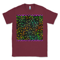 Burgundy halloween witch symbols seamless pattern Classic Tee - BundleAndBundleShop