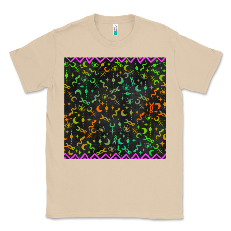 Halloween Witch Symbols Seamless Pattern Classic Tee by BundleAndBundleShop | Teevron