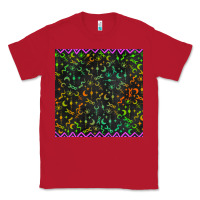 Red halloween witch symbols seamless pattern Classic Tee - BundleAndBundleShop