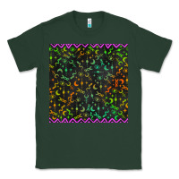 Sports Green halloween witch symbols seamless pattern Classic Tee - BundleAndBundleShop