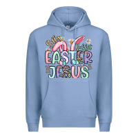 Colony Blue silly rabbit easter jesus Premium Hoodie - Artiststas