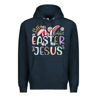 Navy silly rabbit easter jesus Premium Hoodie - Artiststas