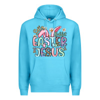 Ocean Blue silly rabbit easter jesus Premium Hoodie - Artiststas