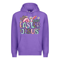 Purple silly rabbit easter jesus Premium Hoodie - Artiststas