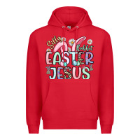 Red silly rabbit easter jesus Premium Hoodie - Artiststas