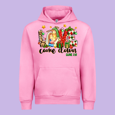 Love Came Down Luke 2 11 Urban Hoodie Designed By Texasbilliewilder