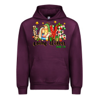 Mauve Wine love came down luke 2 11 Urban Hoodie - texasbilliewilder