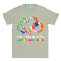 Matcha Love Needs No Words Heart Puzzle Autism Classic Tee - CowhideDigitalArt