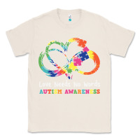 Natural Love Needs No Words Heart Puzzle Autism Classic Tee - CowhideDigitalArt