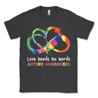 Smoke Love Needs No Words Heart Puzzle Autism Classic Tee - CowhideDigitalArt