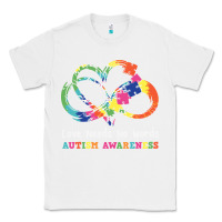 White Love Needs No Words Heart Puzzle Autism Classic Tee - CowhideDigitalArt