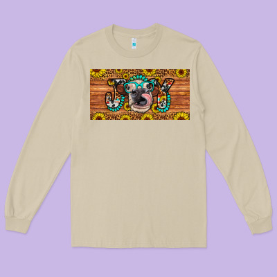 Joy License Plate Long Sleeve Tee Designed By Artiststas