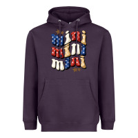 Plum American mini Heavyweight Hoodie - NancyCooperArtShop