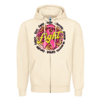 Sandshell fight breast cancer Zipper Hoodie - NancyCooperArtShop