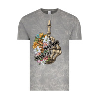 Cloud Rock sensitive savage skeleton middle finger Vintage Tee - FaDigitalArtStudio