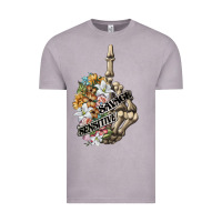 Vintage Zinc sensitive savage skeleton middle finger Vintage Tee - FaDigitalArtStudio