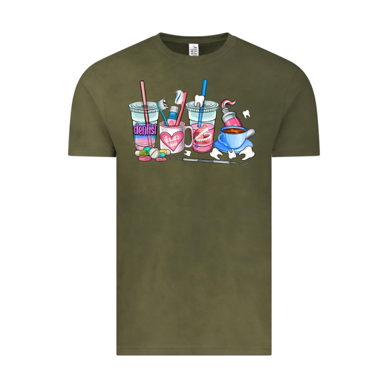 Dentist Coffee Cups Vintage Tee by AdoDesignShop | Teevron