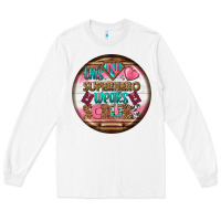 White nurse round earrings 1 Long Sleeve Tee - BundleAndBundleShop