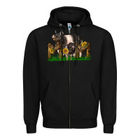 Black Western Mom With Hampshire Pig And Baby Pig Zipper Hoodie - LillyAllenDesigns