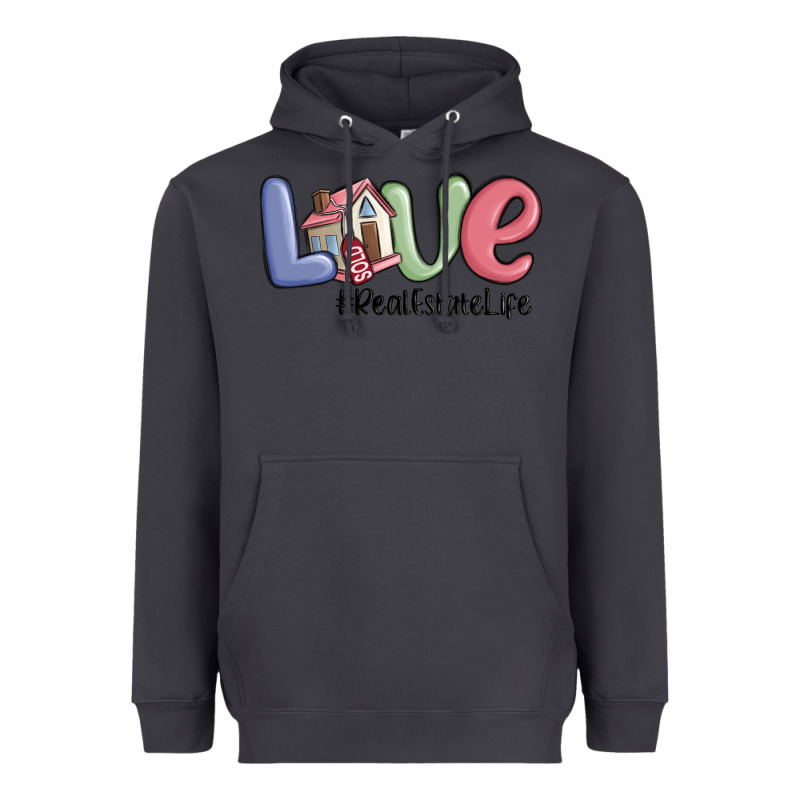 Love Real Estate Life Heavyweight Hoodie by MaliasSmallBusiness | Teevron
