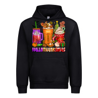 Black hallothanksmas coffee cups Urban Hoodie - texasbilliewilder