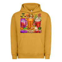 Pigment Peanut Butter hallothanksmas coffee cups Urban Hoodie - texasbilliewilder