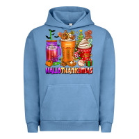 Pigment Pebble Blue hallothanksmas coffee cups Urban Hoodie - texasbilliewilder
