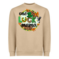 Mushroom One lucky mama  St. Patricks Day Heavyweight Sweatshirt - Neo Western