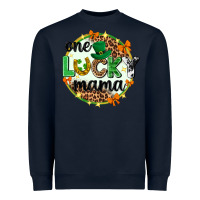 Navy One lucky mama  St. Patricks Day Heavyweight Sweatshirt - Neo Western