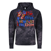 Cloud Black flip flops fireworks and freedom Vintage Hoodie - Zillion Design Studio