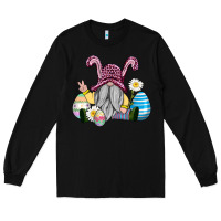Black easter gnome with eggs Long Sleeve Tee - AdoDesignShop