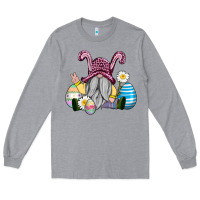 Heather Grey easter gnome with eggs Long Sleeve Tee - AdoDesignShop