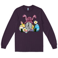 Plum easter gnome with eggs Long Sleeve Tee - AdoDesignShop