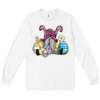 White easter gnome with eggs Long Sleeve Tee - AdoDesignShop