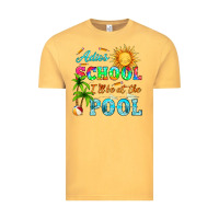 Vintage Mustard adios school i ll be at the pool Vintage Tee - HRA Design Shop