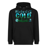 Black baby its cold outside Heavyweight Hoodie - NancyCooperArtShop