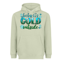 Matcha baby its cold outside Heavyweight Hoodie - NancyCooperArtShop