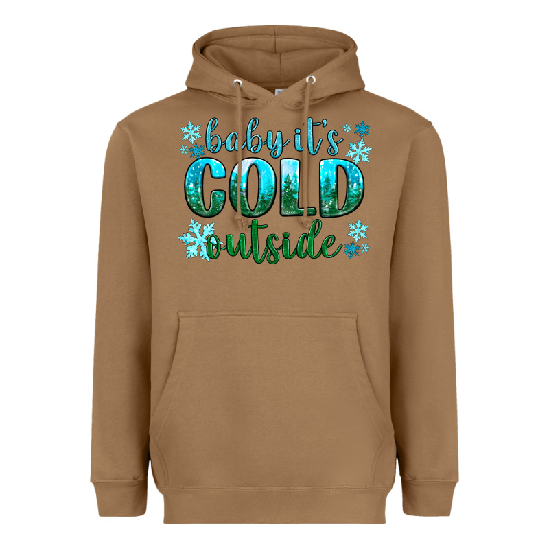 Baby Its Cold Outside Heavyweight Hoodie by NancyCooperArtShop | Teevron