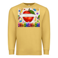 Antique Gold custom teacher name apple Premium Sweatshirt - NancyCooperArtShop