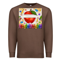 Chestnut custom teacher name apple Premium Sweatshirt - NancyCooperArtShop